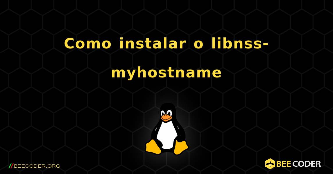 Como instalar o libnss-myhostname . Linux