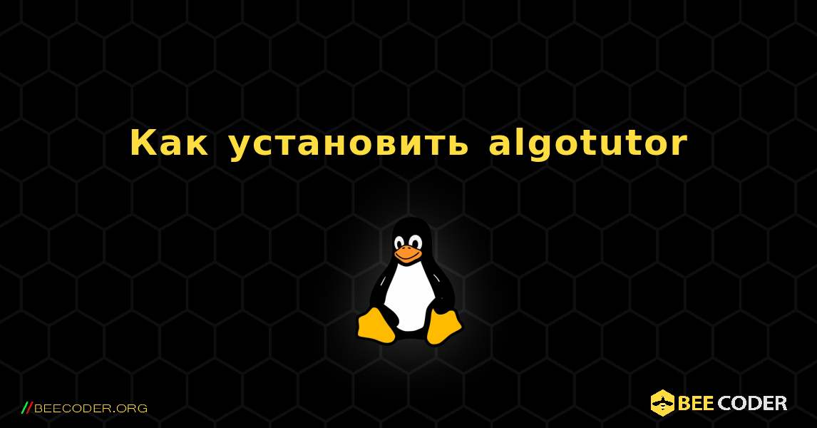 Как установить algotutor . Linux