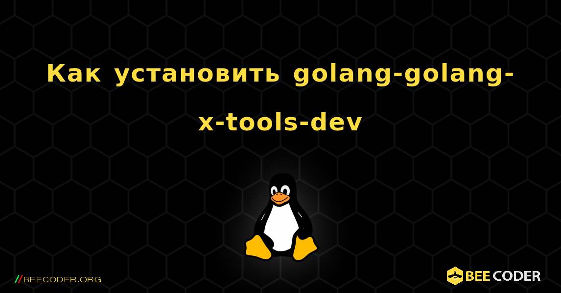 Как установить golang-golang-x-tools-dev . Linux