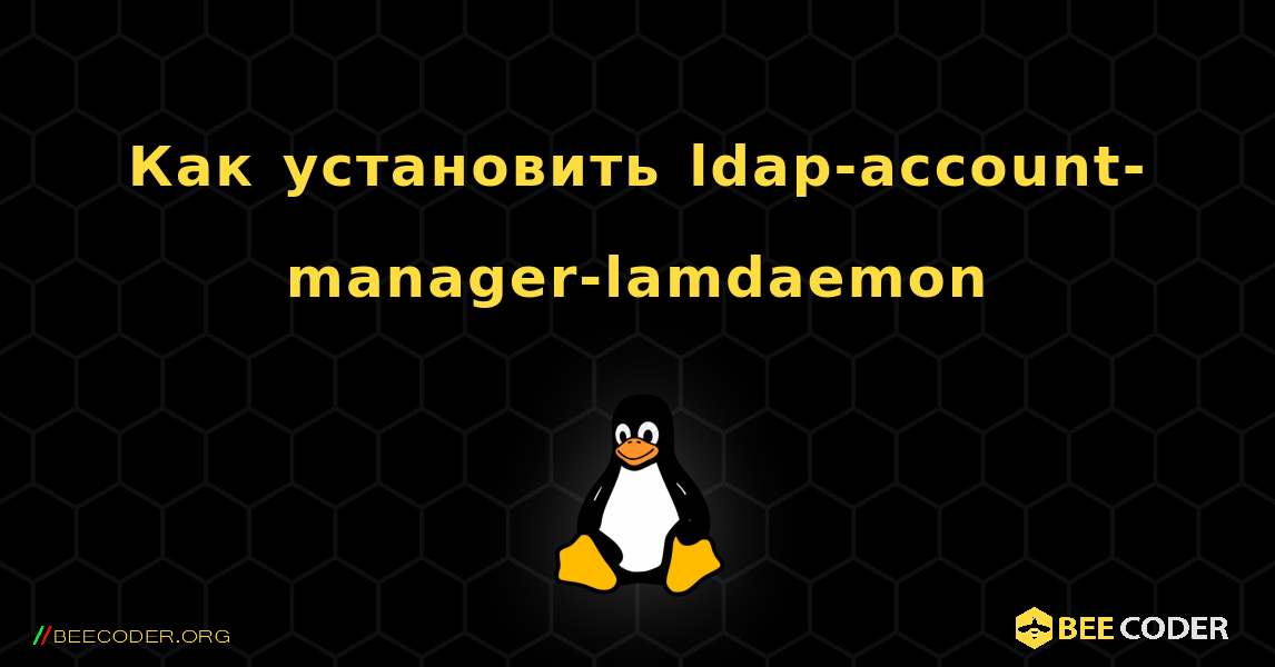 Как установить ldap-account-manager-lamdaemon . Linux