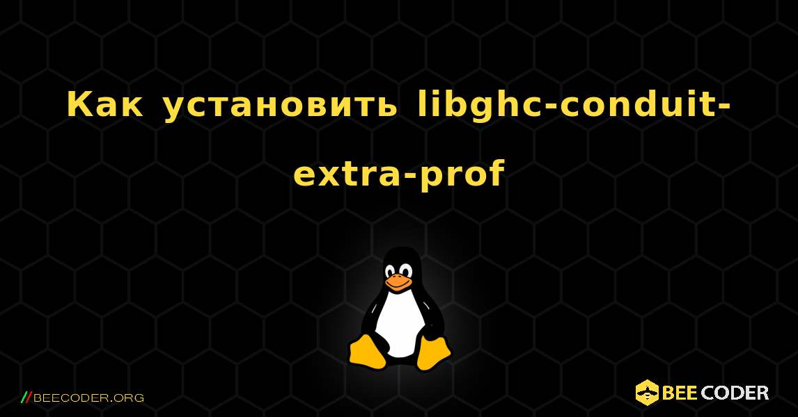 Как установить libghc-conduit-extra-prof . Linux