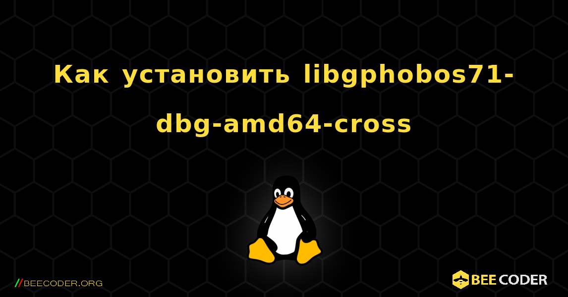 Как установить libgphobos71-dbg-amd64-cross . Linux