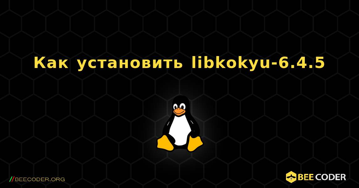 Как установить libkokyu-6.4.5 . Linux