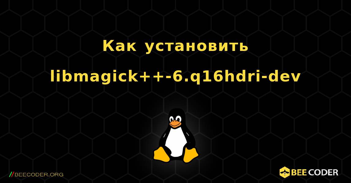 Как установить libmagick++-6.q16hdri-dev . Linux
