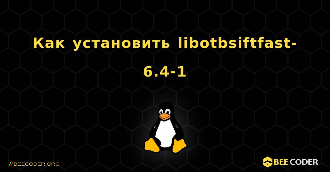Как установить libotbsiftfast-6.4-1 . Linux