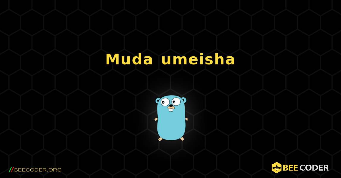 Muda umeisha. GoLang