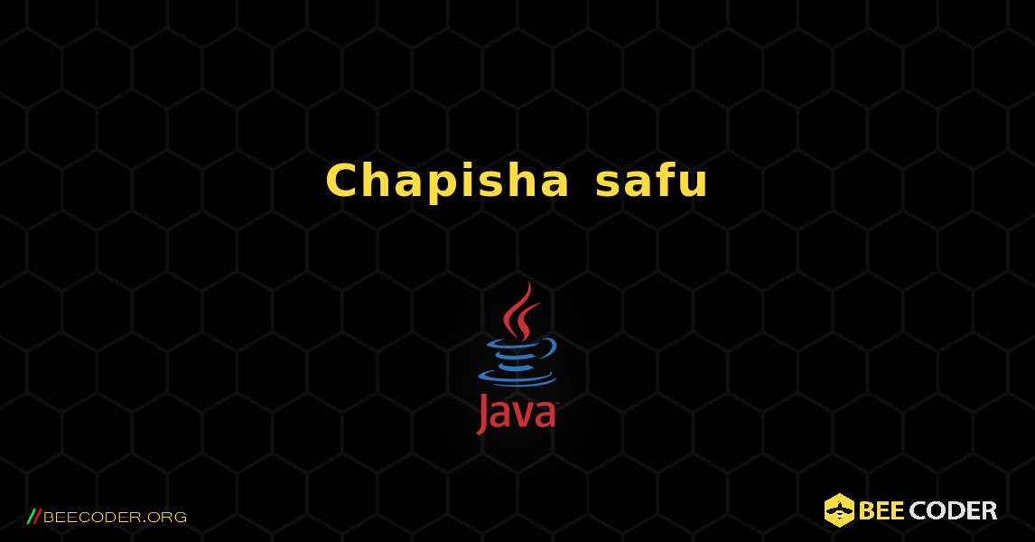 Chapisha safu. Java