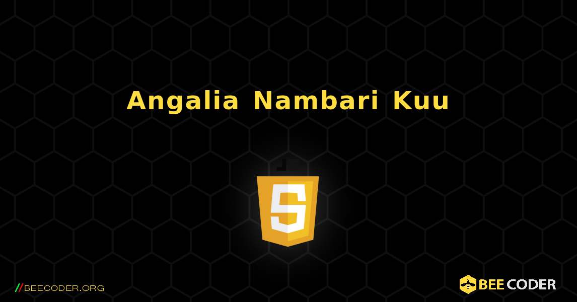 Angalia Nambari Kuu. JavaScript