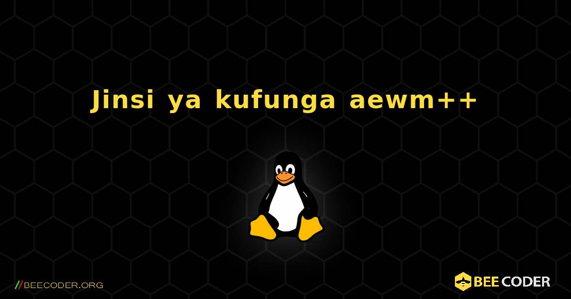 Jinsi ya kufunga aewm++ . Linux