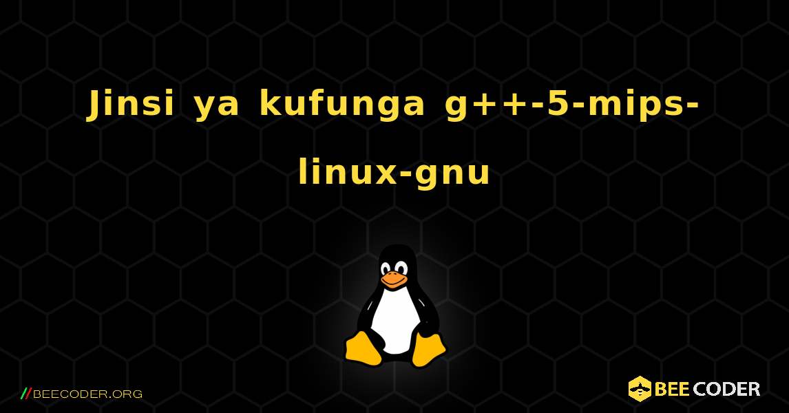 Jinsi ya kufunga g++-5-mips-linux-gnu . Linux