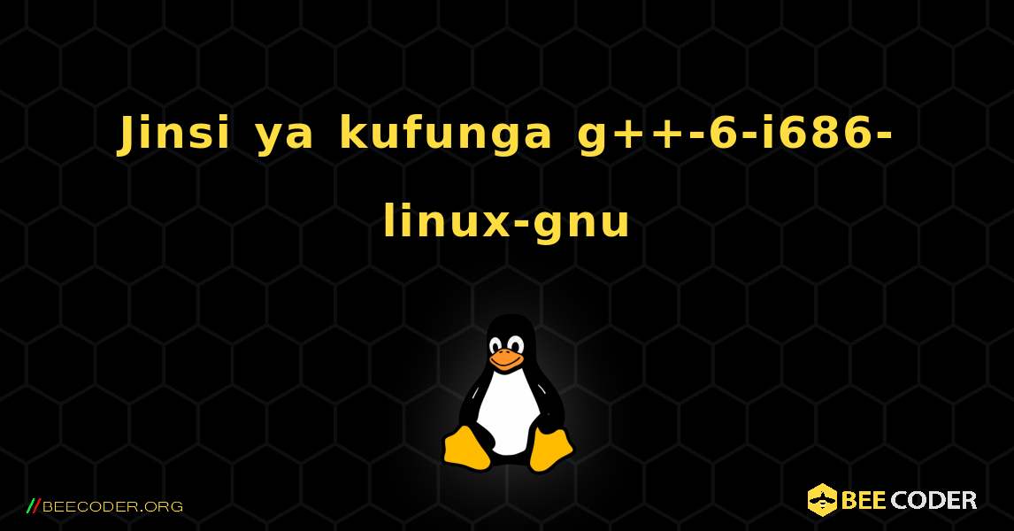 Jinsi ya kufunga g++-6-i686-linux-gnu . Linux