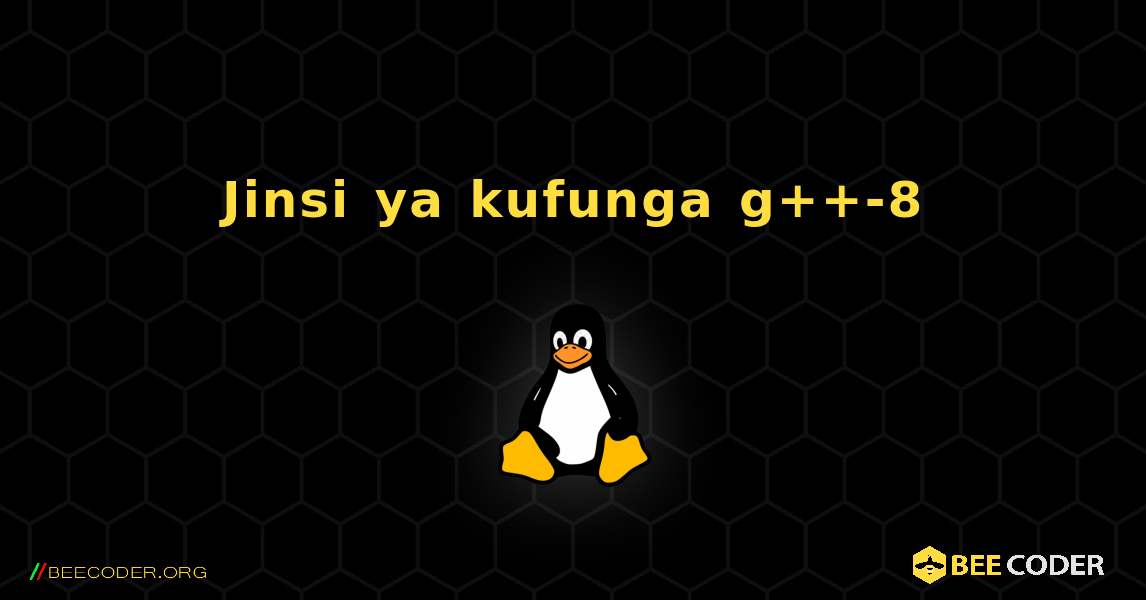 Jinsi ya kufunga g++-8 . Linux