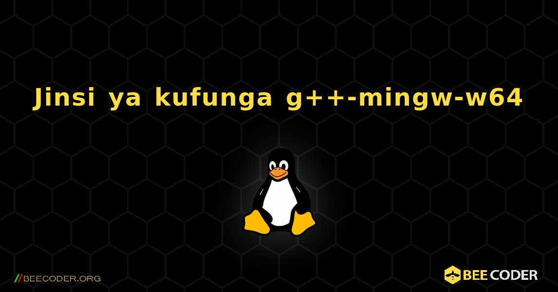 Jinsi ya kufunga g++-mingw-w64 . Linux