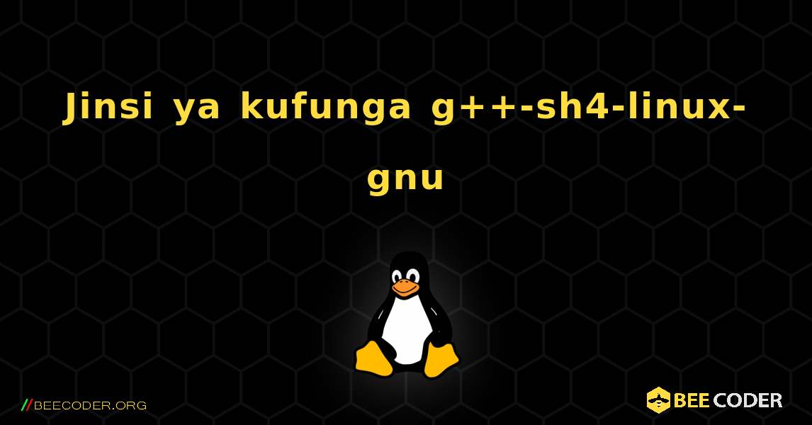 Jinsi ya kufunga g++-sh4-linux-gnu . Linux
