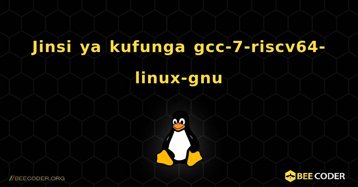 Jinsi ya kufunga gcc-7-riscv64-linux-gnu . Linux