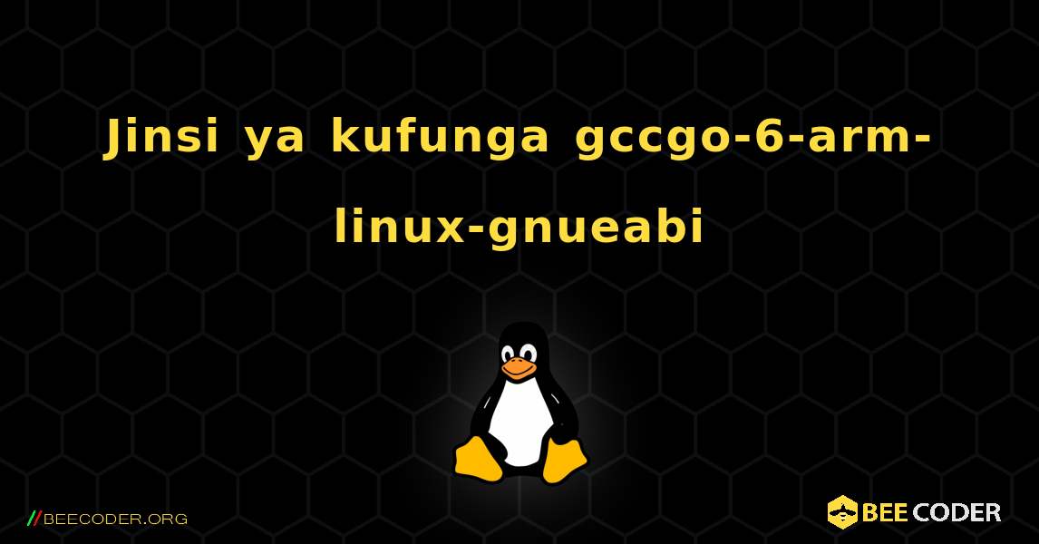 Jinsi ya kufunga gccgo-6-arm-linux-gnueabi . Linux