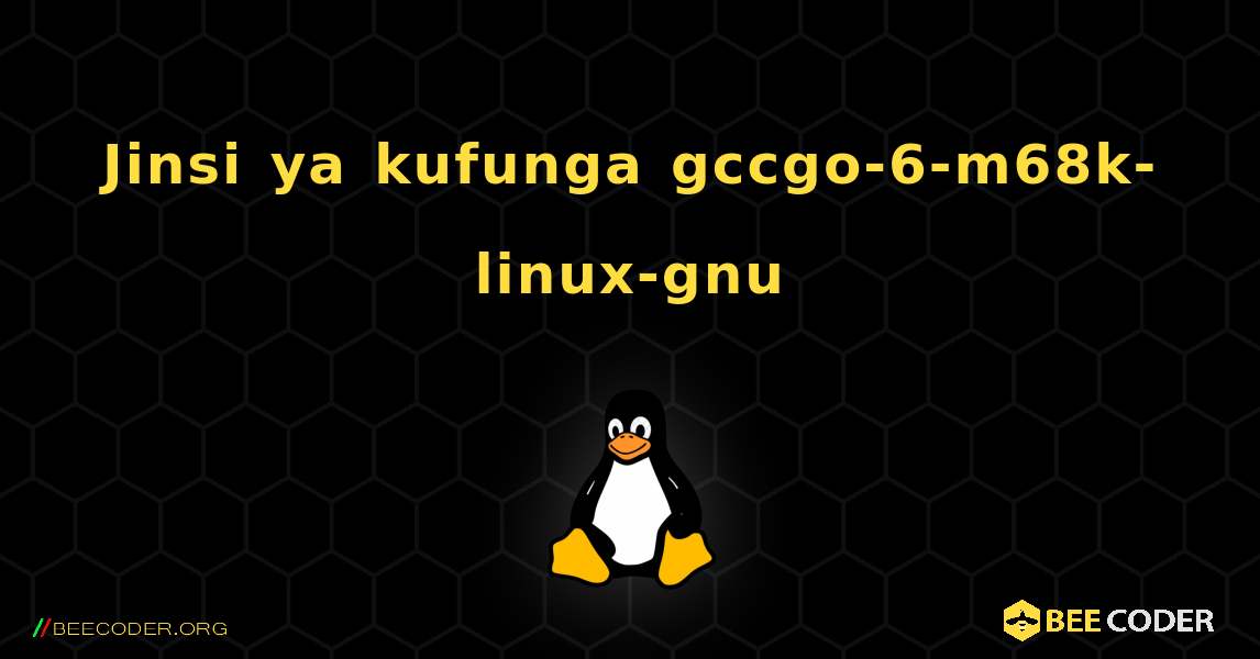 Jinsi ya kufunga gccgo-6-m68k-linux-gnu . Linux