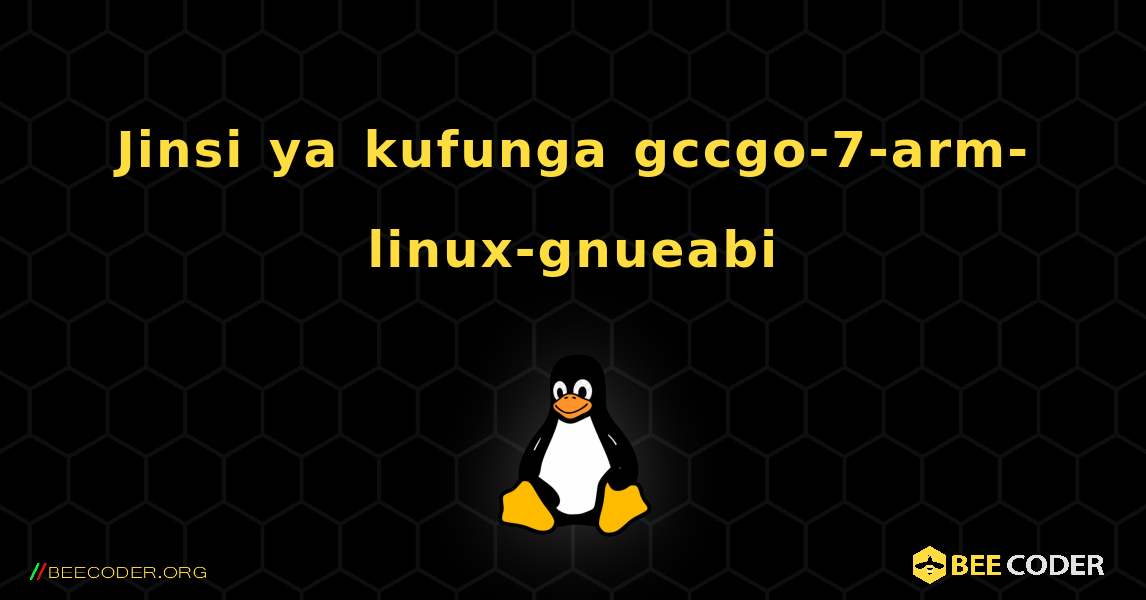 Jinsi ya kufunga gccgo-7-arm-linux-gnueabi . Linux