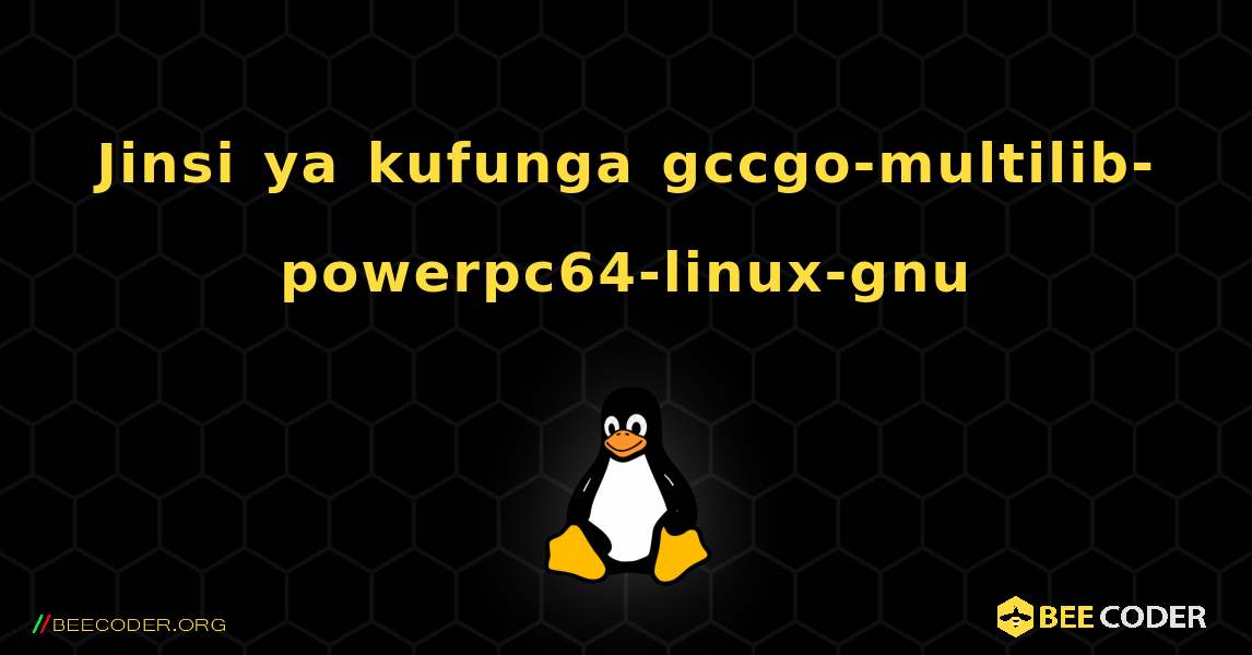 Jinsi ya kufunga gccgo-multilib-powerpc64-linux-gnu . Linux