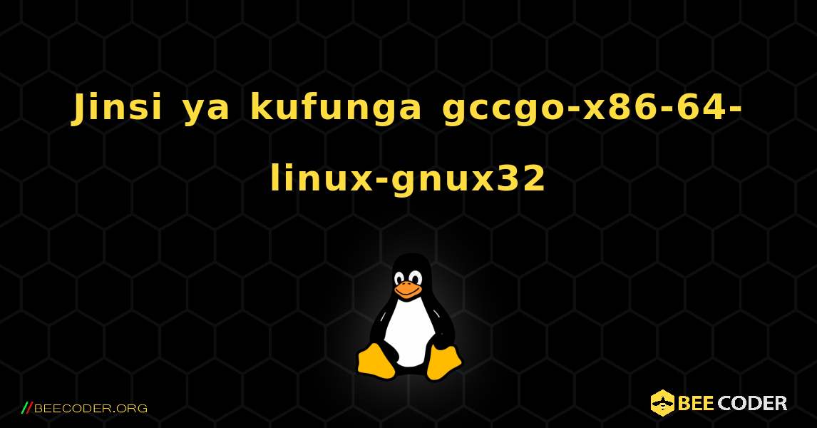 Jinsi ya kufunga gccgo-x86-64-linux-gnux32 . Linux