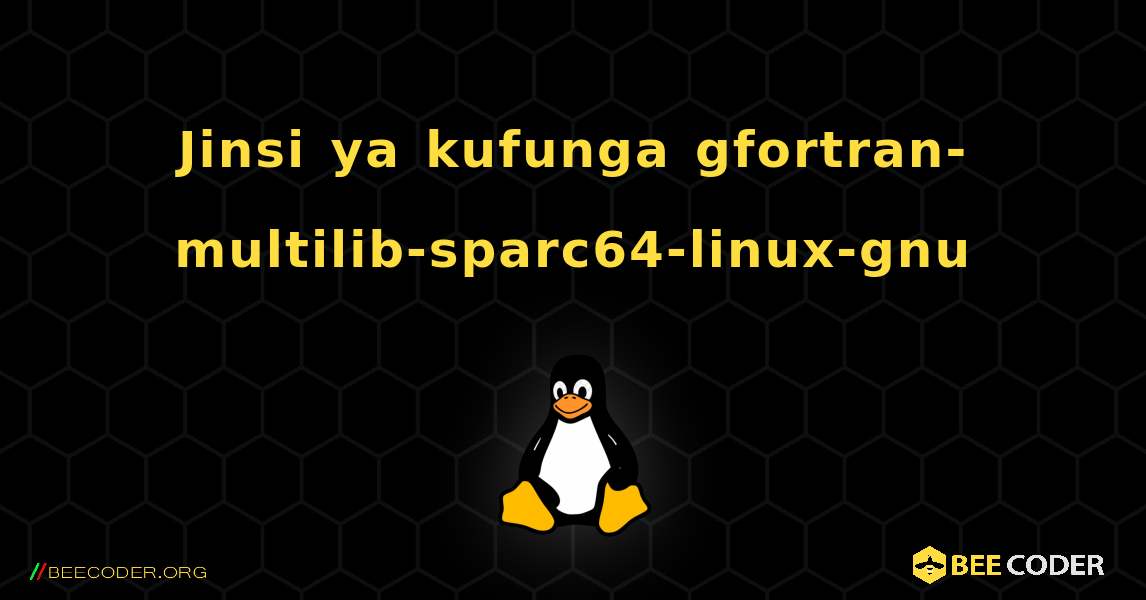 Jinsi ya kufunga gfortran-multilib-sparc64-linux-gnu . Linux