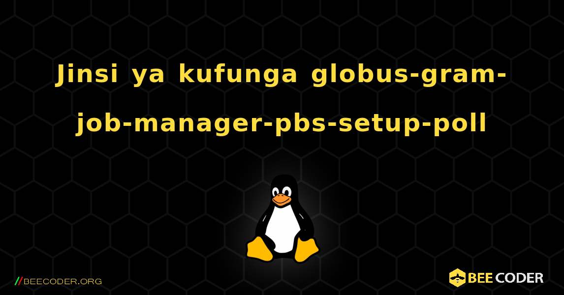 Jinsi ya kufunga globus-gram-job-manager-pbs-setup-poll . Linux