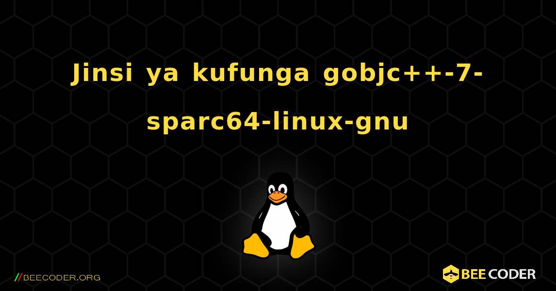 Jinsi ya kufunga gobjc++-7-sparc64-linux-gnu . Linux