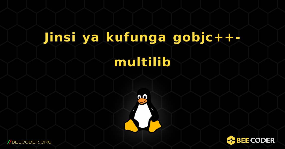 Jinsi ya kufunga gobjc++-multilib . Linux