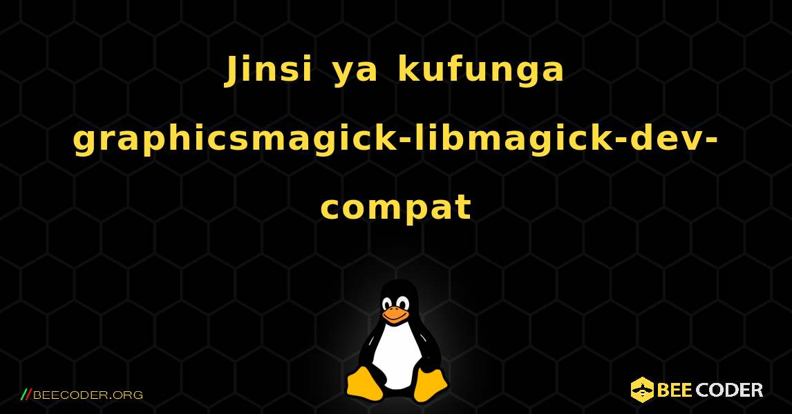 Jinsi ya kufunga graphicsmagick-libmagick-dev-compat . Linux