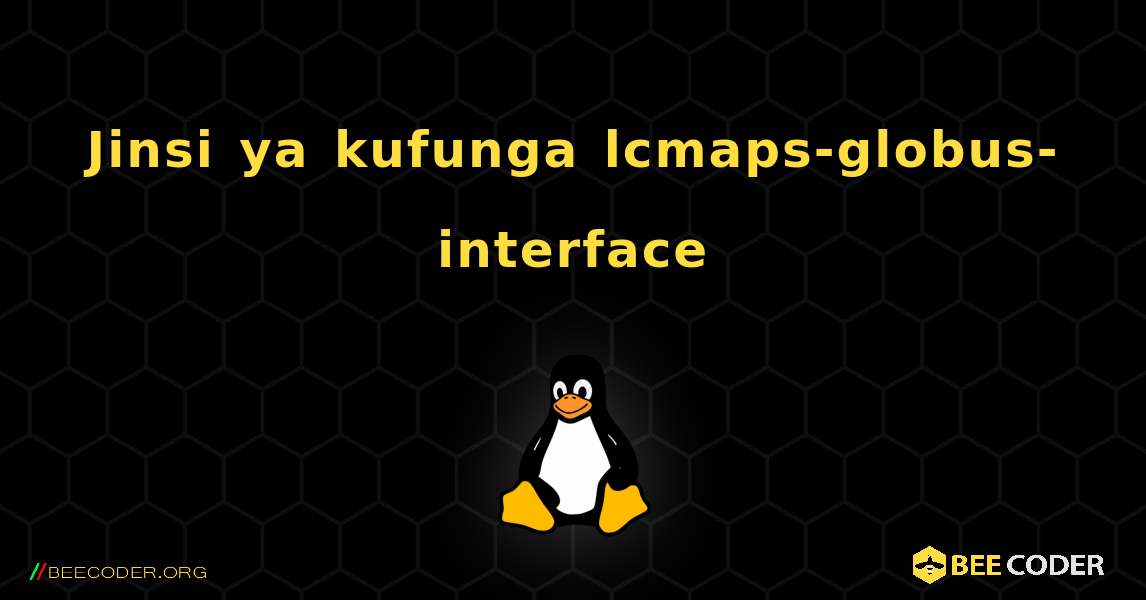 Jinsi ya kufunga lcmaps-globus-interface . Linux
