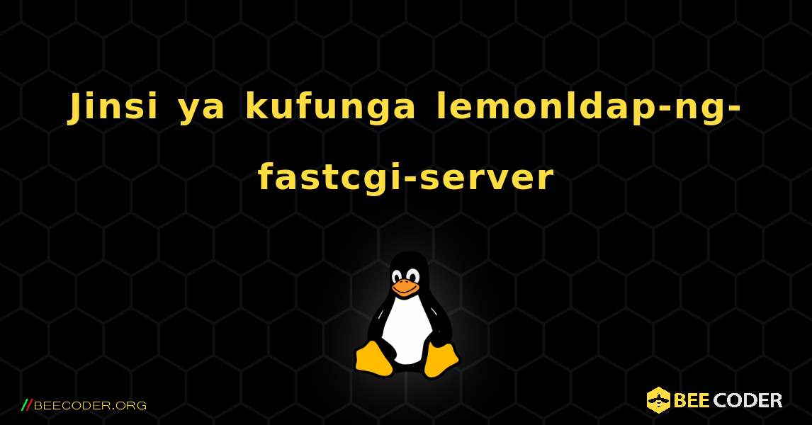 Jinsi ya kufunga lemonldap-ng-fastcgi-server . Linux