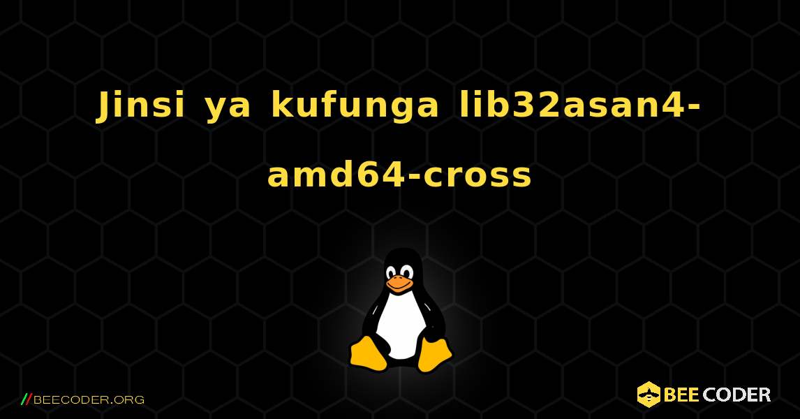 Jinsi ya kufunga lib32asan4-amd64-cross . Linux