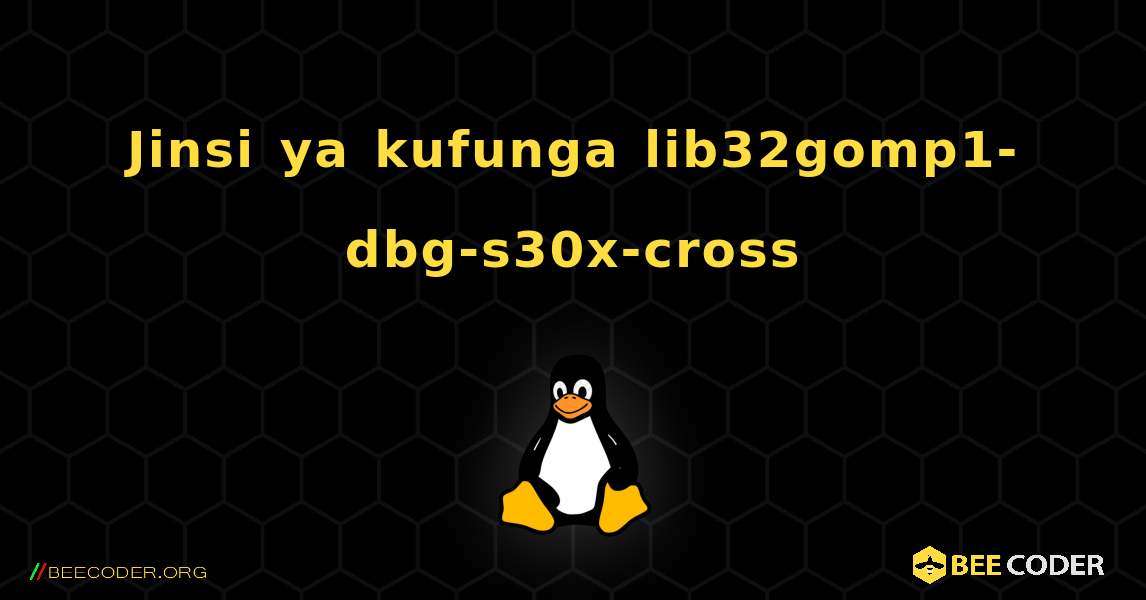 Jinsi ya kufunga lib32gomp1-dbg-s30x-cross . Linux