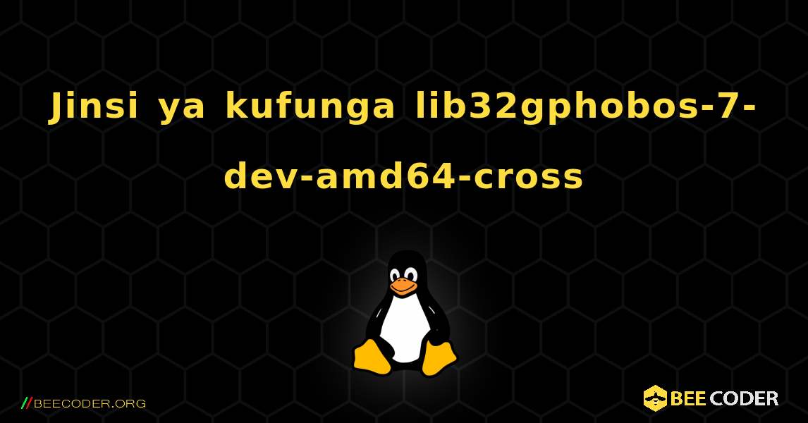 Jinsi ya kufunga lib32gphobos-7-dev-amd64-cross . Linux