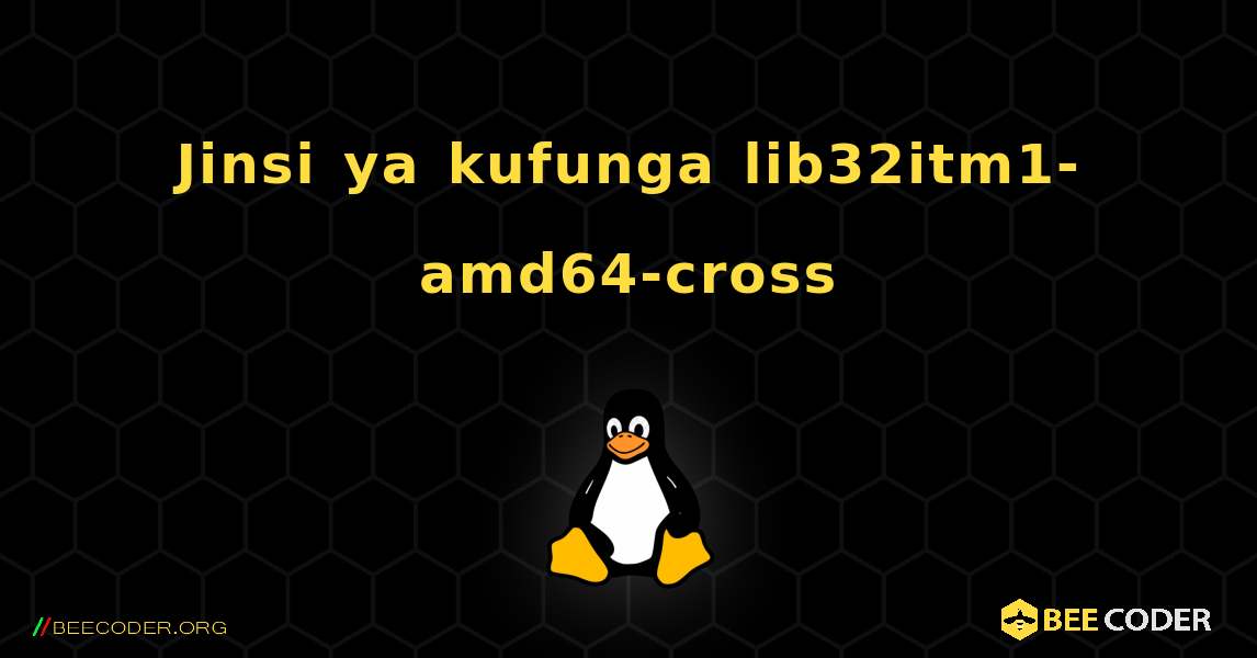Jinsi ya kufunga lib32itm1-amd64-cross . Linux