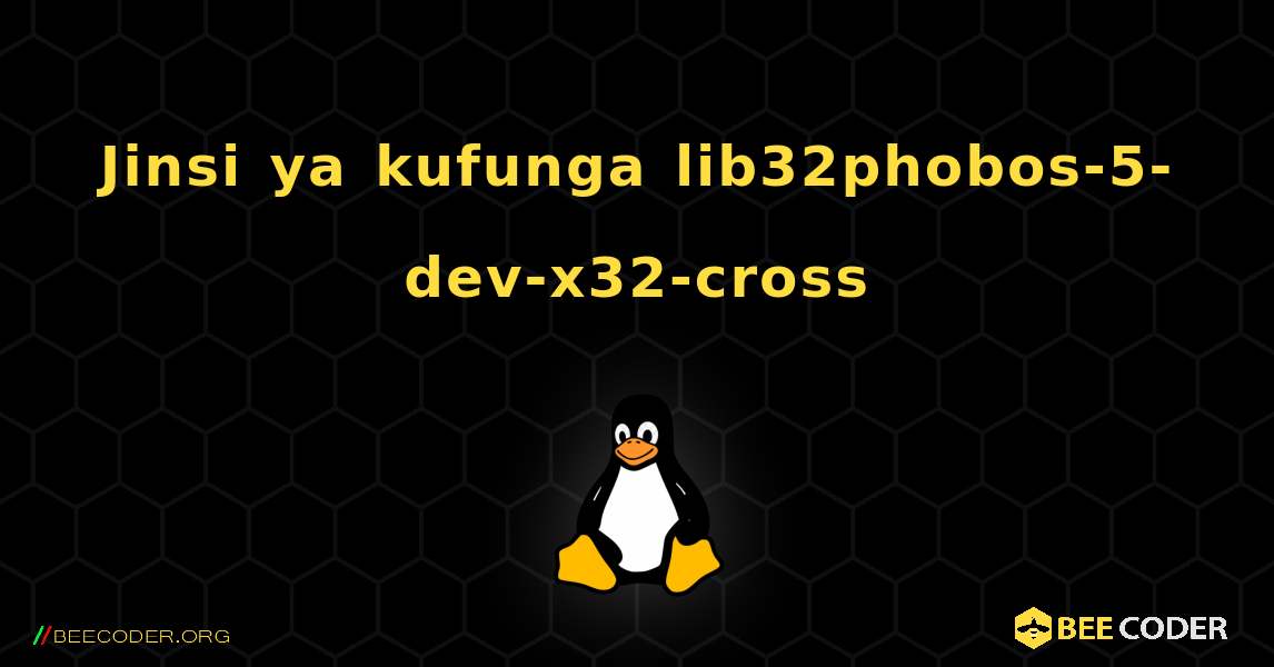 Jinsi ya kufunga lib32phobos-5-dev-x32-cross . Linux