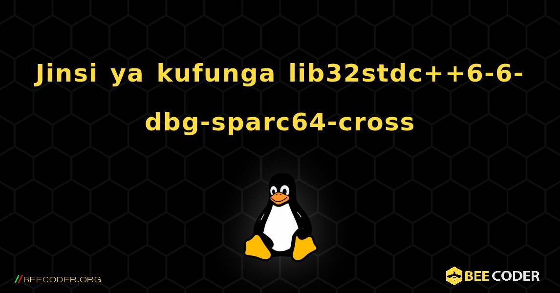 Jinsi ya kufunga lib32stdc++6-6-dbg-sparc64-cross . Linux