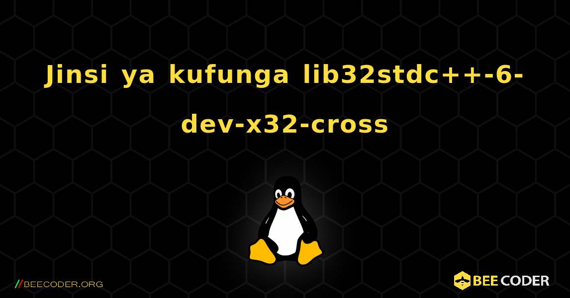 Jinsi ya kufunga lib32stdc++-6-dev-x32-cross . Linux