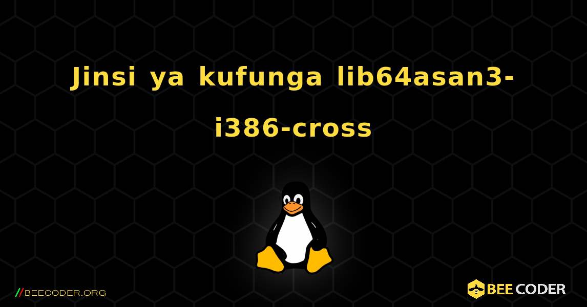 Jinsi ya kufunga lib64asan3-i386-cross . Linux
