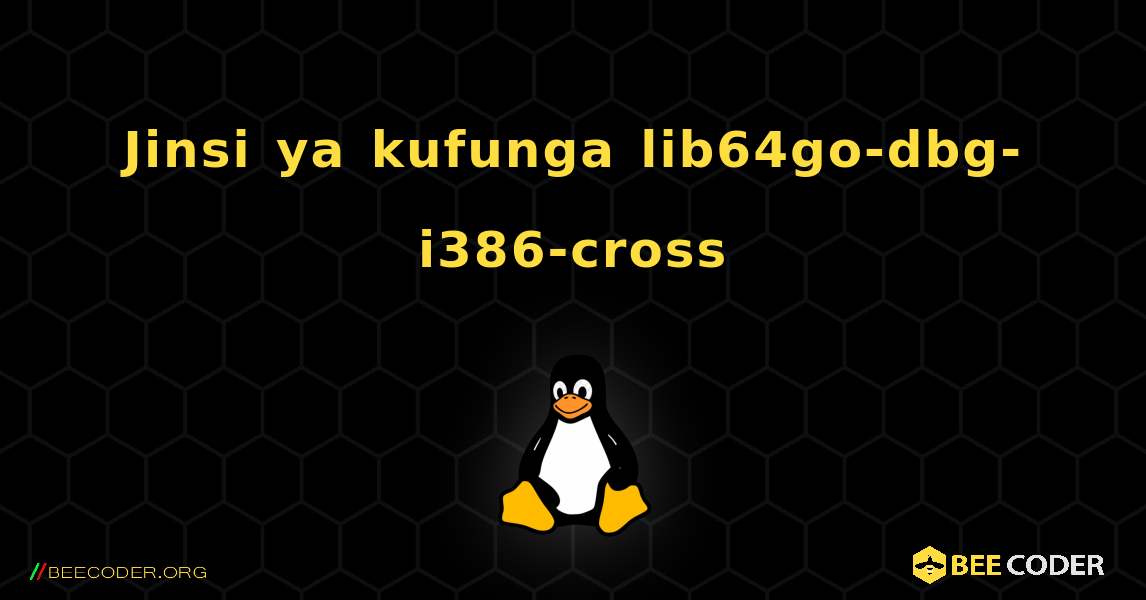 Jinsi ya kufunga lib64go-dbg-i386-cross . Linux