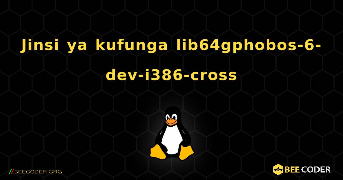 Jinsi ya kufunga lib64gphobos-6-dev-i386-cross . Linux