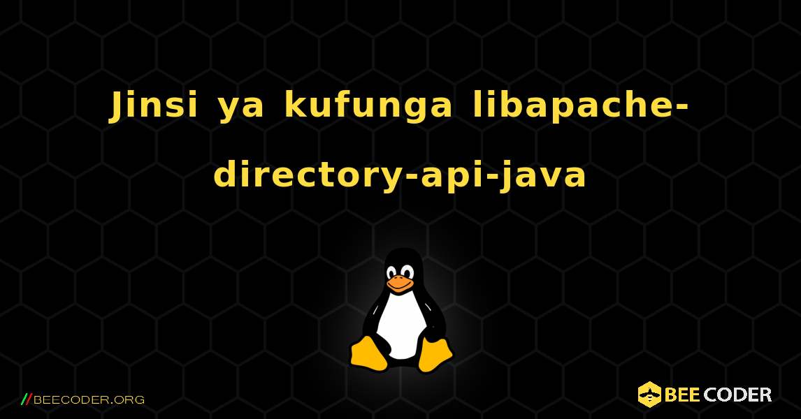 Jinsi ya kufunga libapache-directory-api-java . Linux
