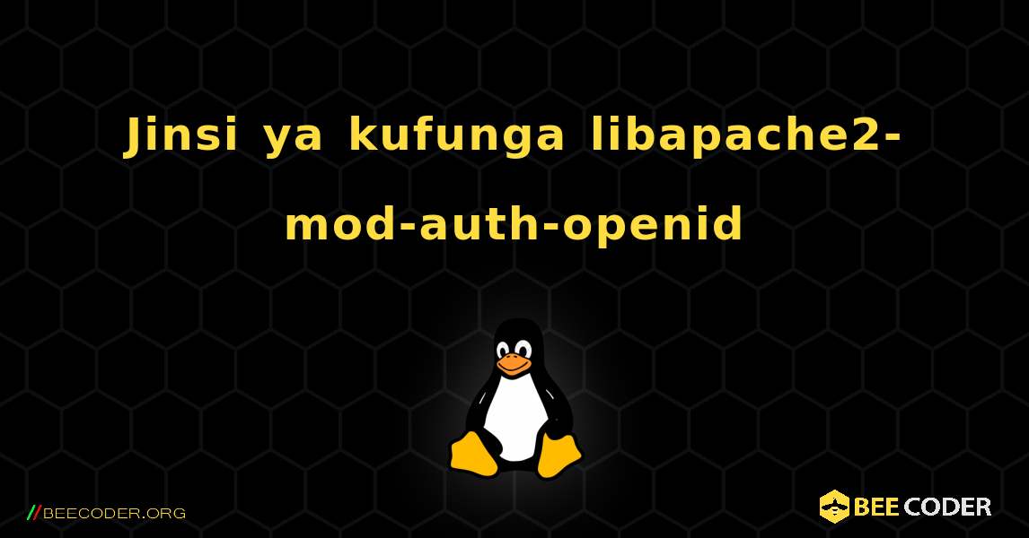 Jinsi ya kufunga libapache2-mod-auth-openid . Linux