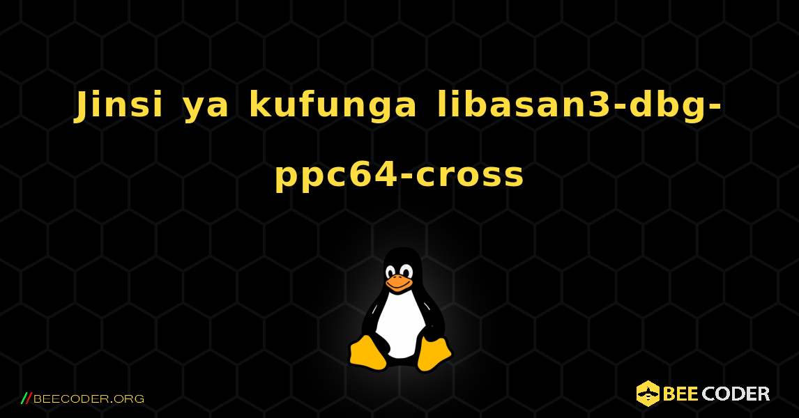 Jinsi ya kufunga libasan3-dbg-ppc64-cross . Linux