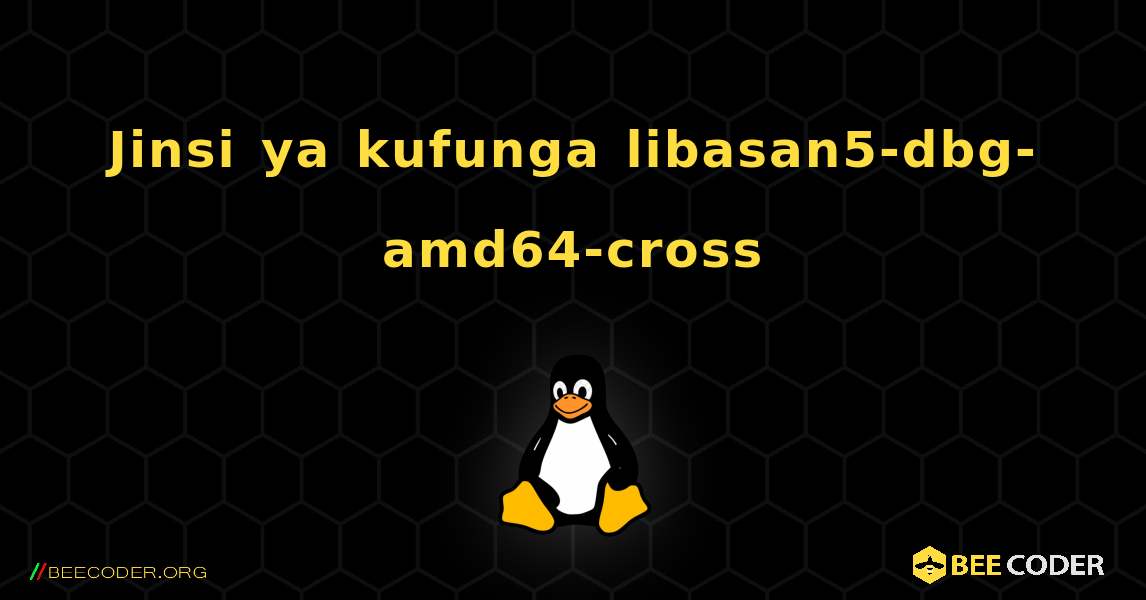 Jinsi ya kufunga libasan5-dbg-amd64-cross . Linux