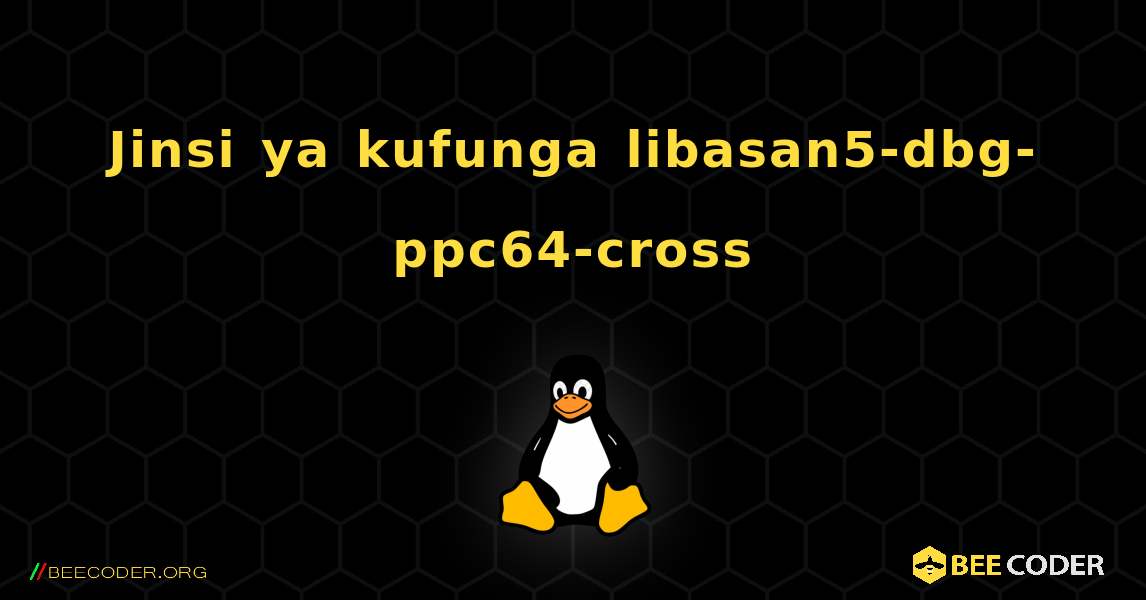 Jinsi ya kufunga libasan5-dbg-ppc64-cross . Linux
