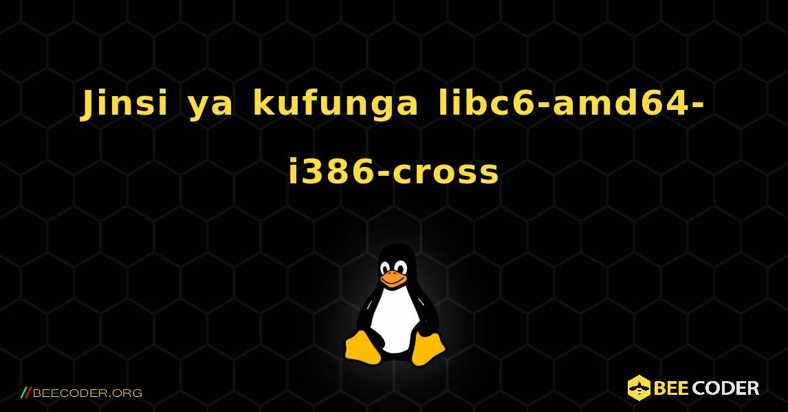 Jinsi ya kufunga libc6-amd64-i386-cross . Linux