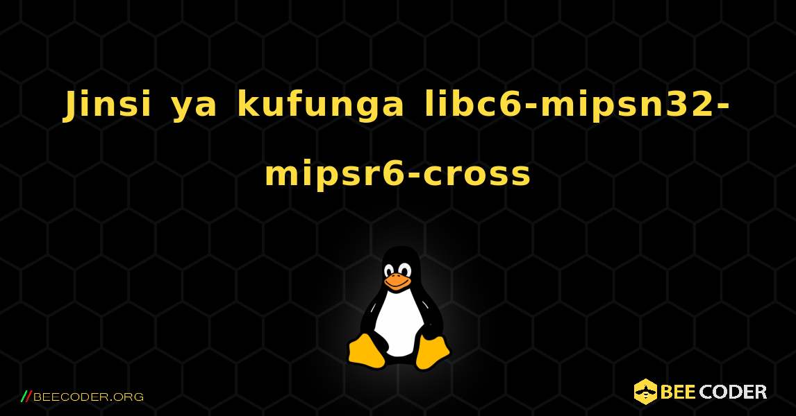 Jinsi ya kufunga libc6-mipsn32-mipsr6-cross . Linux
