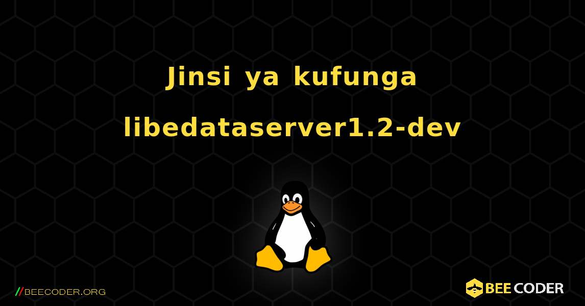 Jinsi ya kufunga libedataserver1.2-dev . Linux