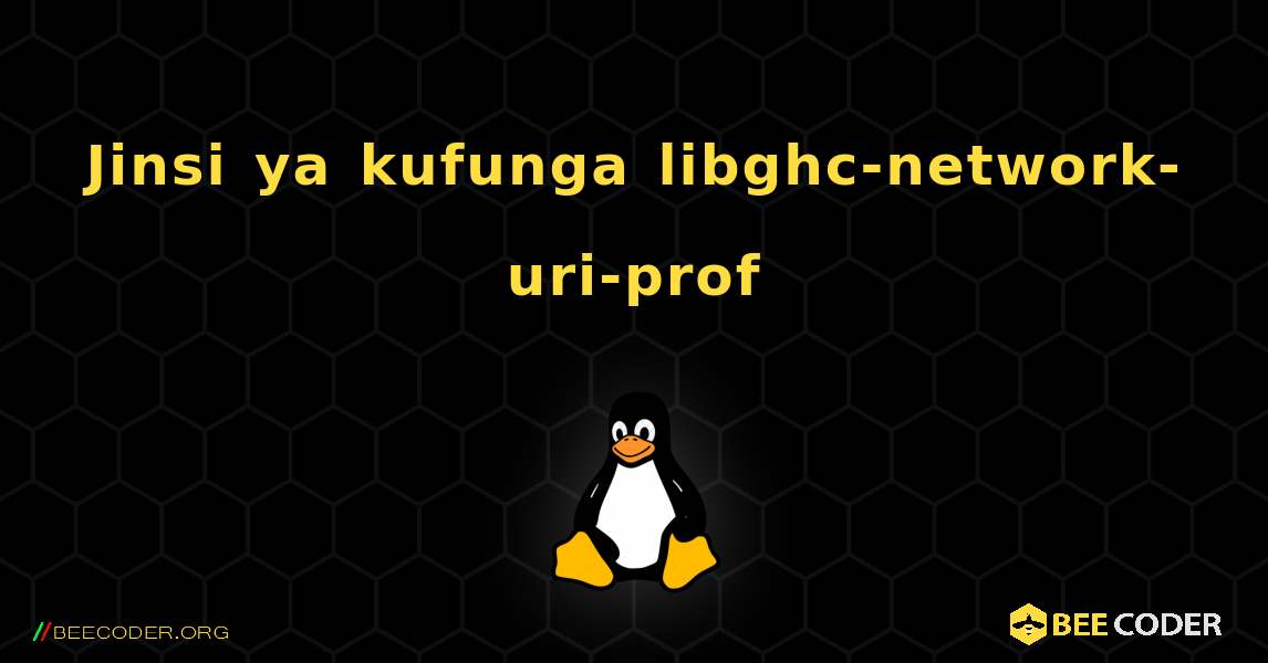 Jinsi ya kufunga libghc-network-uri-prof . Linux